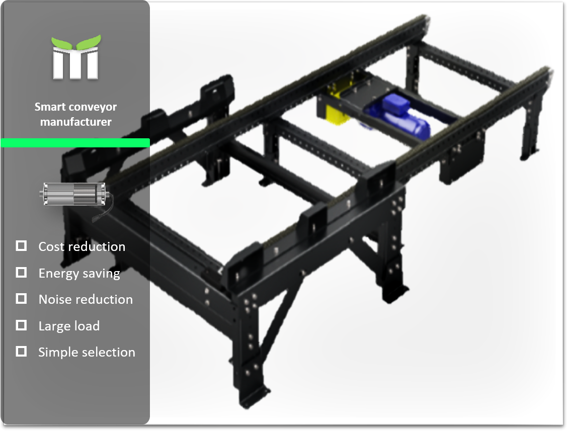 Integrated forklift platform with chain conveyor